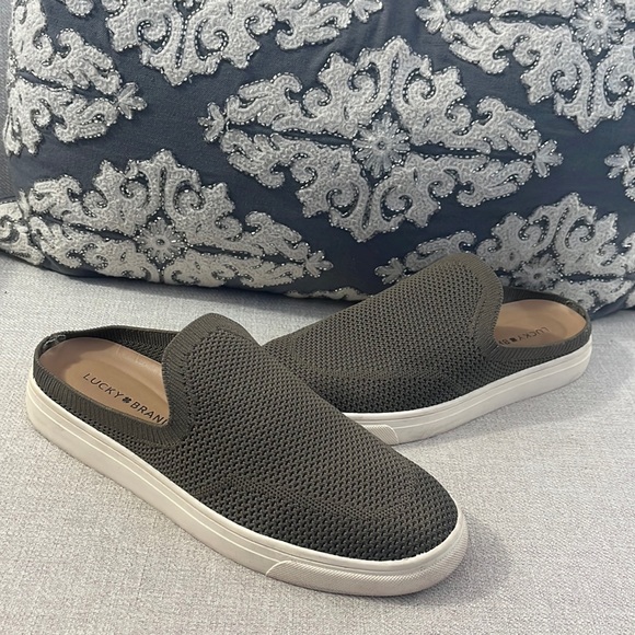 Lucky Brand Shoes - Lucky Brand Size 8.5 Larlan Army Green Mule Slip On